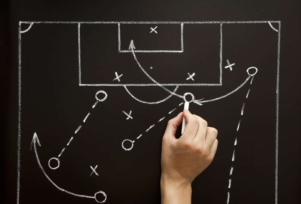Football/Soccer Strategy Diagram